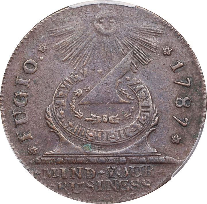 1787 Fugio 1c 4 Cinquefoils, STATES UNITED, Newman 16-N MS BN F15 BN thumbnail 10