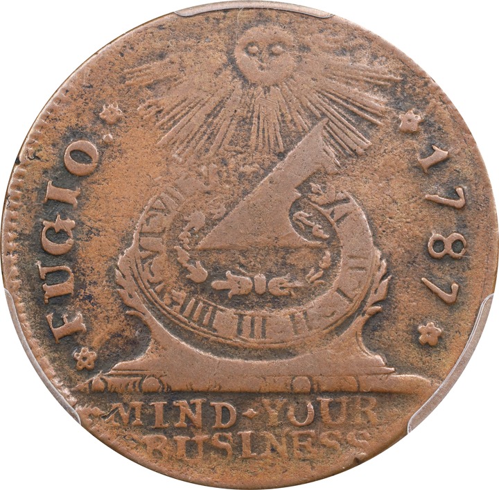 1787 Fugio 1c 4 Cinquefoils, STATES UNITED, Newman 16-N MS BN F15 BN thumbnail 8