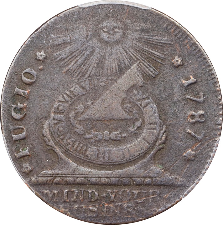 1787 Fugio 1c Cinquefoils, Raised Rims MS BN F15 BN thumbnail 24