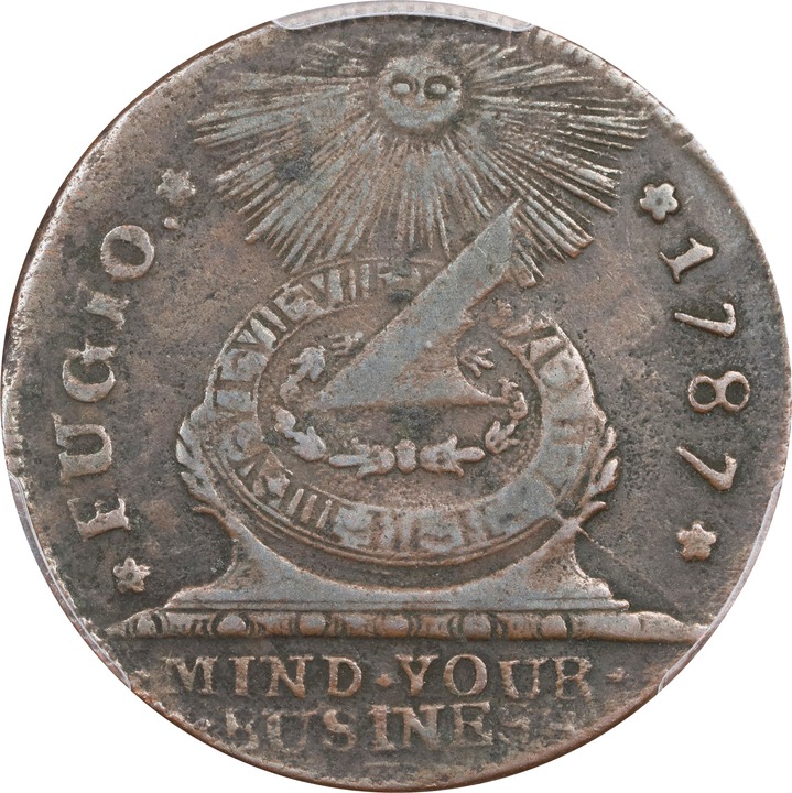 1787 Fugio 1c 8-Pointed Stars, Newman 15-Y MS BN VG10 BN thumbnail 4