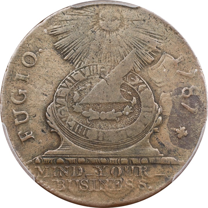 1787 Fugio 1c No Cinq, Cross After Date, UNITED STATES, Newman 1-B MS BN F15 BN thumbnail 21