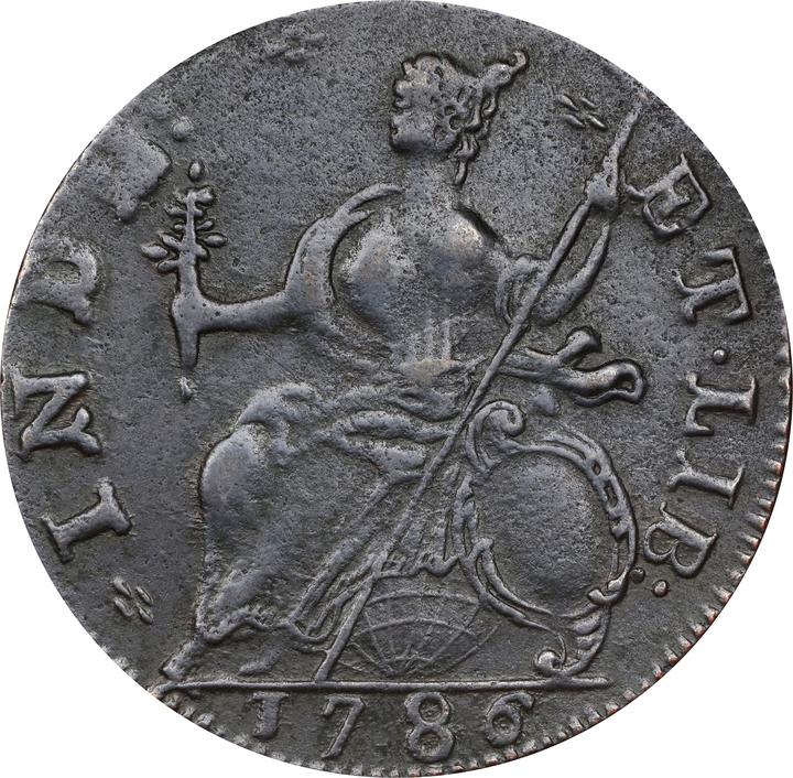 1786 Copper Connecticut, Draped Bust Left MS BN G6 BN thumbnail 10