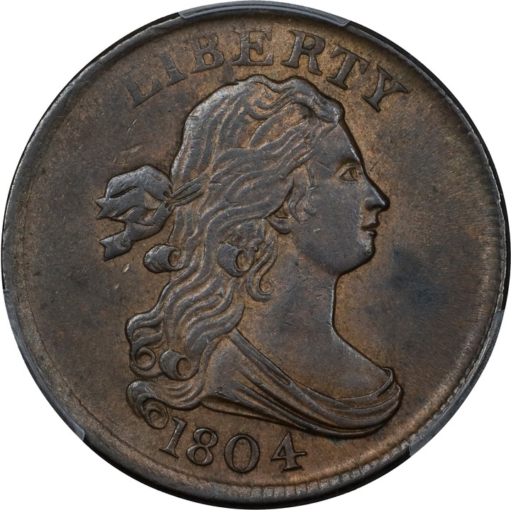 Draped Bust Half Cent 1/2c 1800-1808 MS BN [Type] MS67 BN thumbnail 15