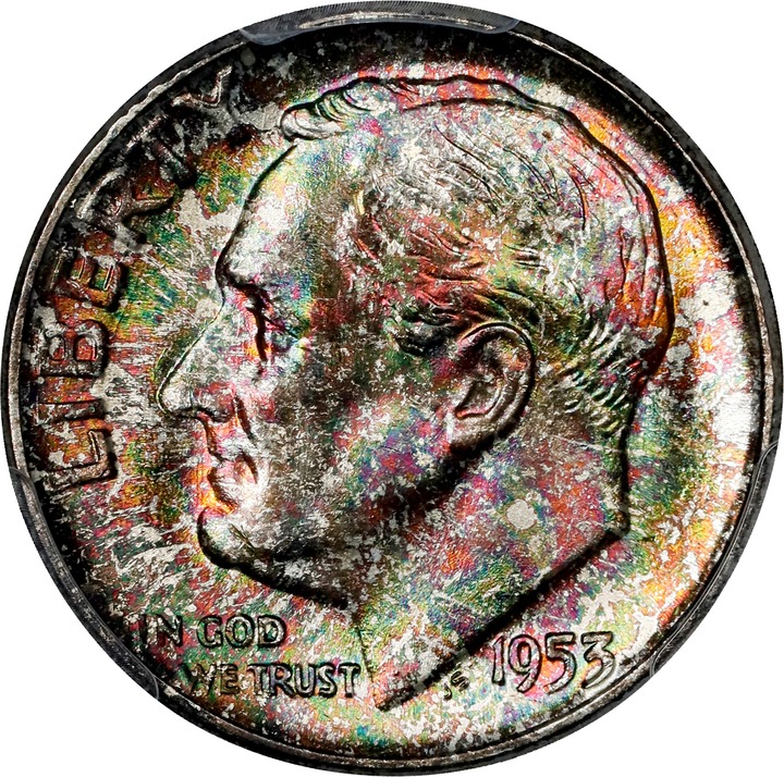 1953 10c VF20 CAC thumbnail 12