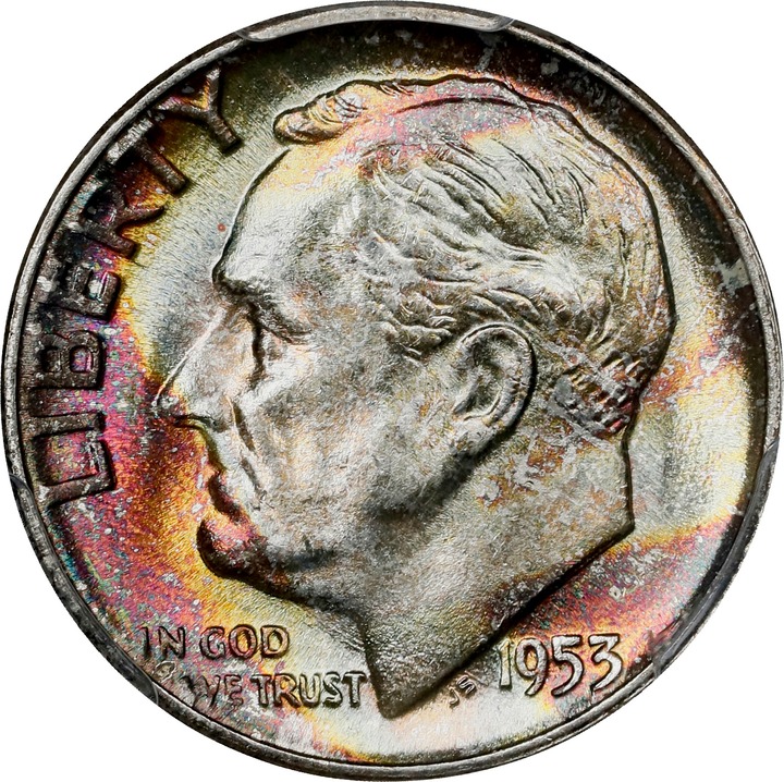 1953 10c VF20 CAC thumbnail 14