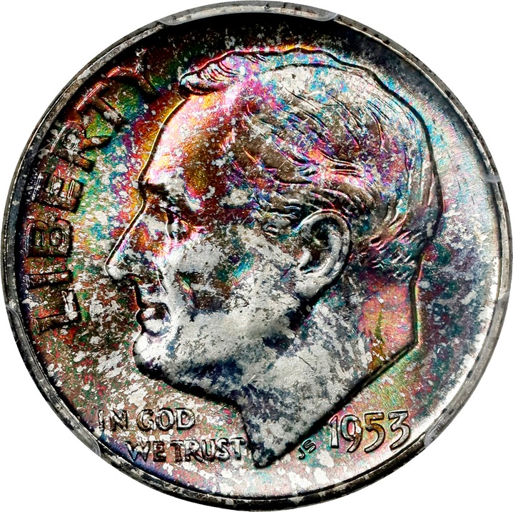 1953 10c VF20 CAC thumbnail 20