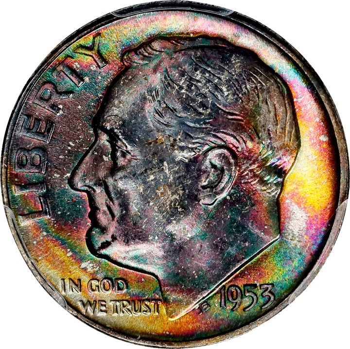 1953 10c VF20 CAC thumbnail 22
