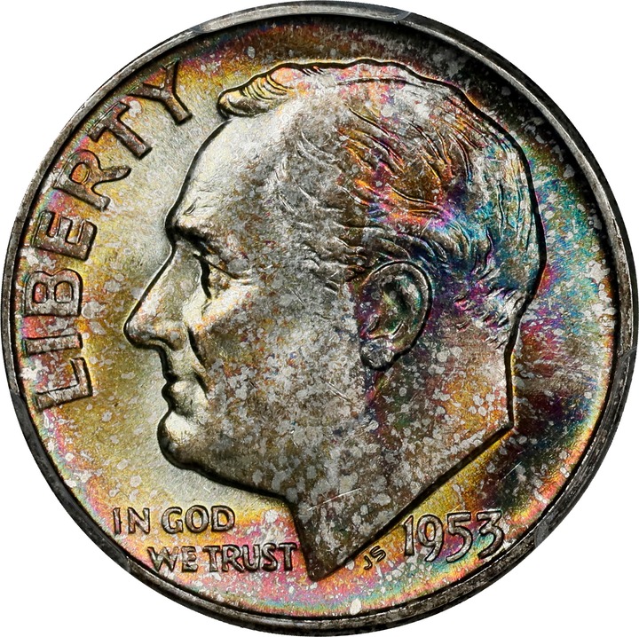 1953 10c VF20 CAC thumbnail 16