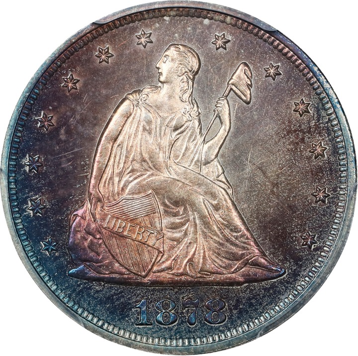 Twenty-Cent Piece 20c Seated Liberty, 1875-1878 [Type] AU55 thumbnail 21