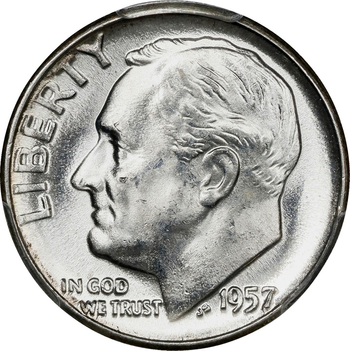1957 10c AU50 thumbnail 22
