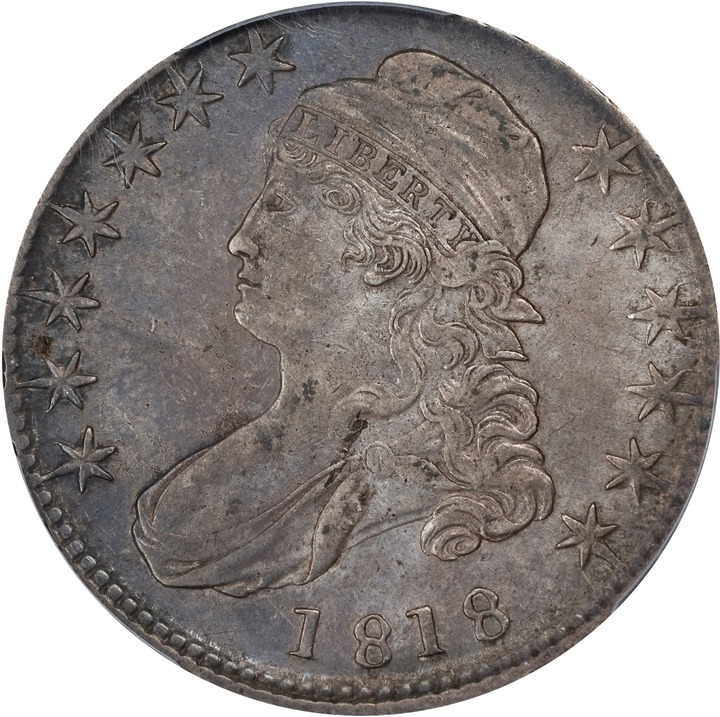 Image for 1818 50c AU50