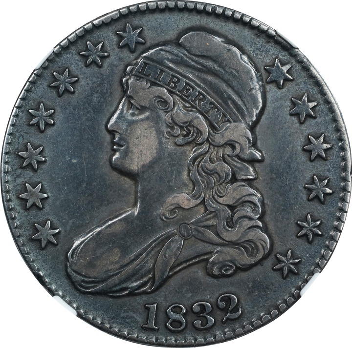 1832 50c Small Letters VF30 CAC thumbnail 22