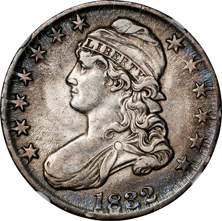 1832 50c Small Letters VF30 CAC thumbnail 23