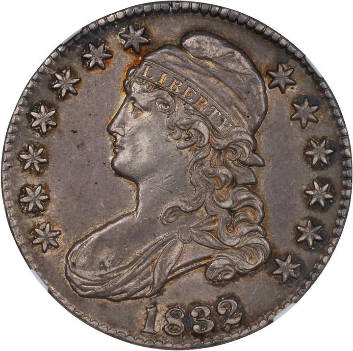 1832 50c Small Letters VF30 CAC thumbnail 25
