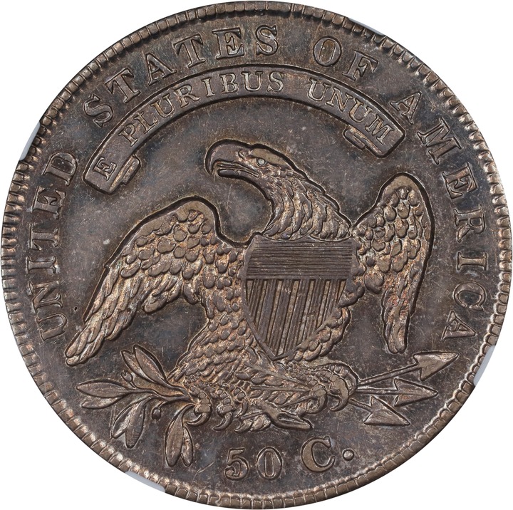 1834 50c Small Date, Small Letters MS61 thumbnail 2