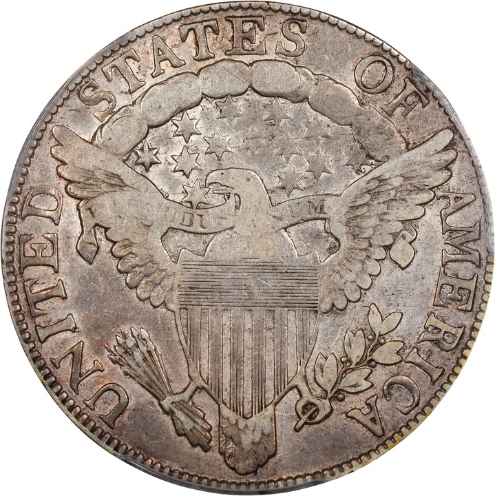1806/5 50c Large Stars, O-101 VF25 thumbnail 2