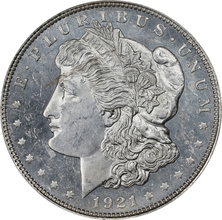 1921 $1  Morgan MS PL AU58 PL thumbnail 10