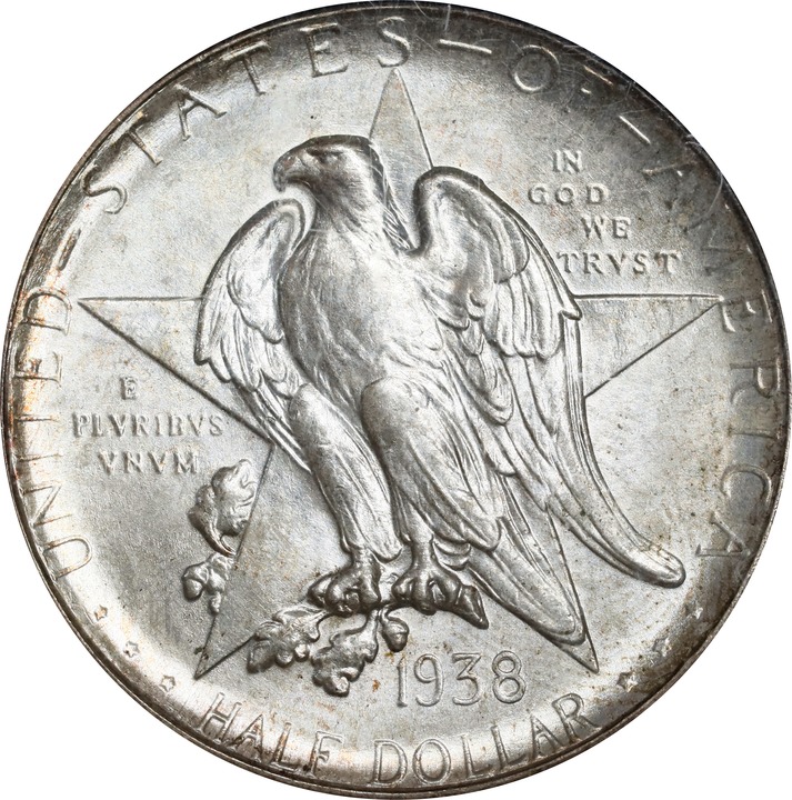 Image for 1938-D 50c Texas MS67