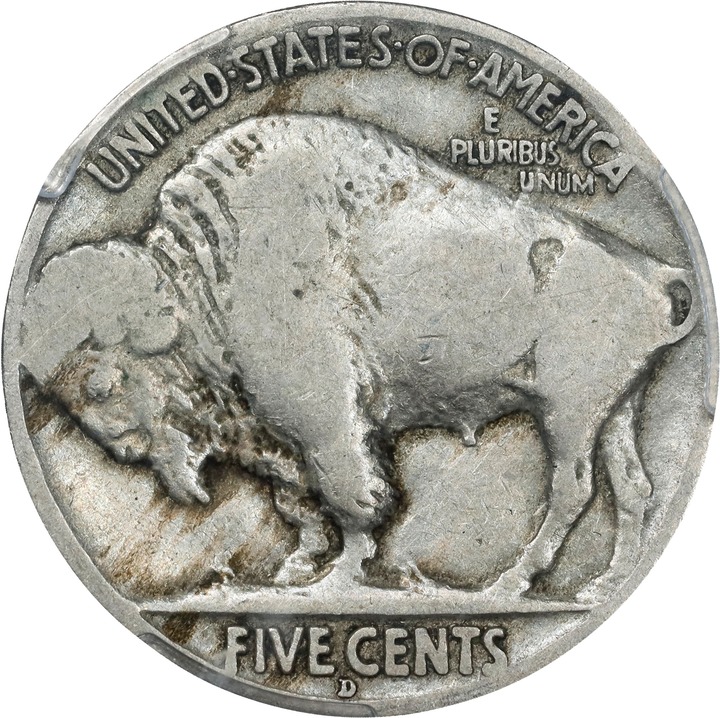 1913-D 5c Buffalo, Type 2 G6 CAC thumbnail 2