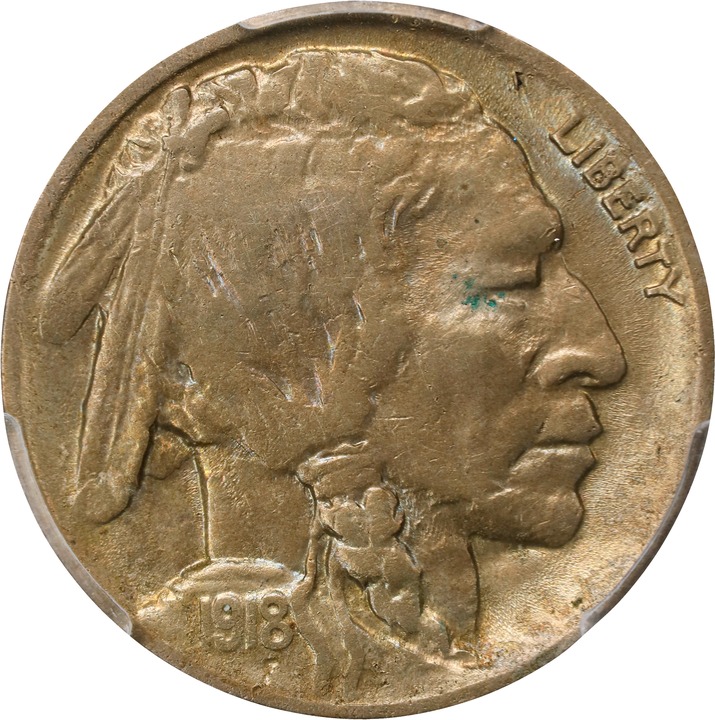 Image for 1918-D 5c AG3 CAC
