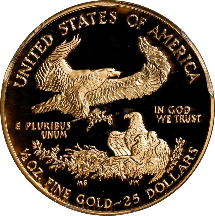 2001-W $25  Gold Eagle PR DCAM PR70 DCAM CAC thumbnail 2
