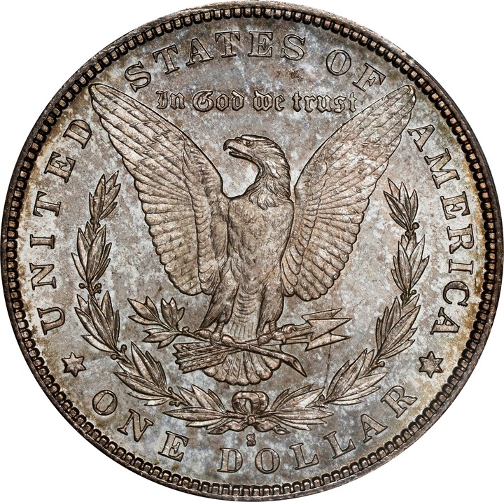 1887-S/S $1  Repunched Mintmark, VAM-2 MS64 thumbnail 2