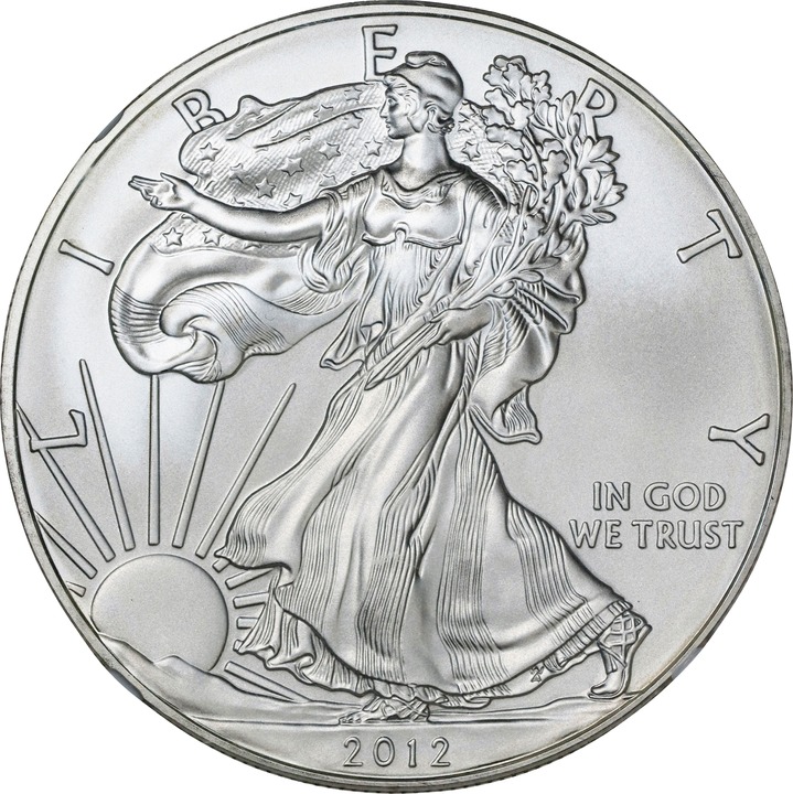 2012 $1  Silver Eagle MS70 CAC thumbnail 3