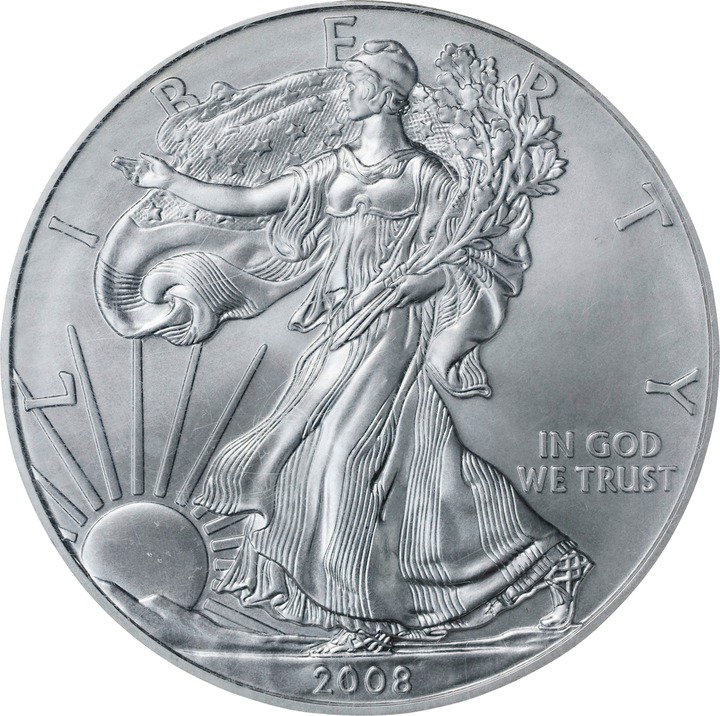 2008-W $1  Silver Eagle, Burnished, Reverse of 2007 MS69 thumbnail 19