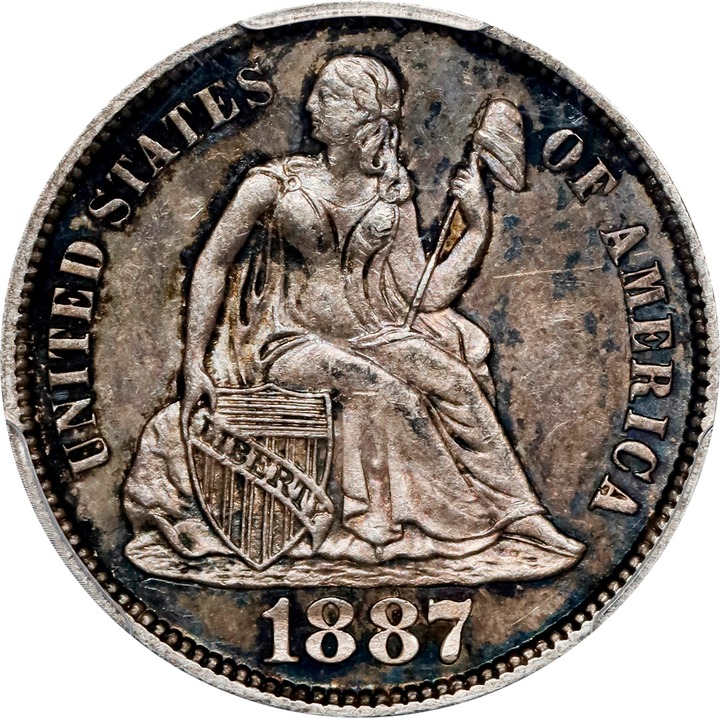 Image for 1887-S 10c MS62