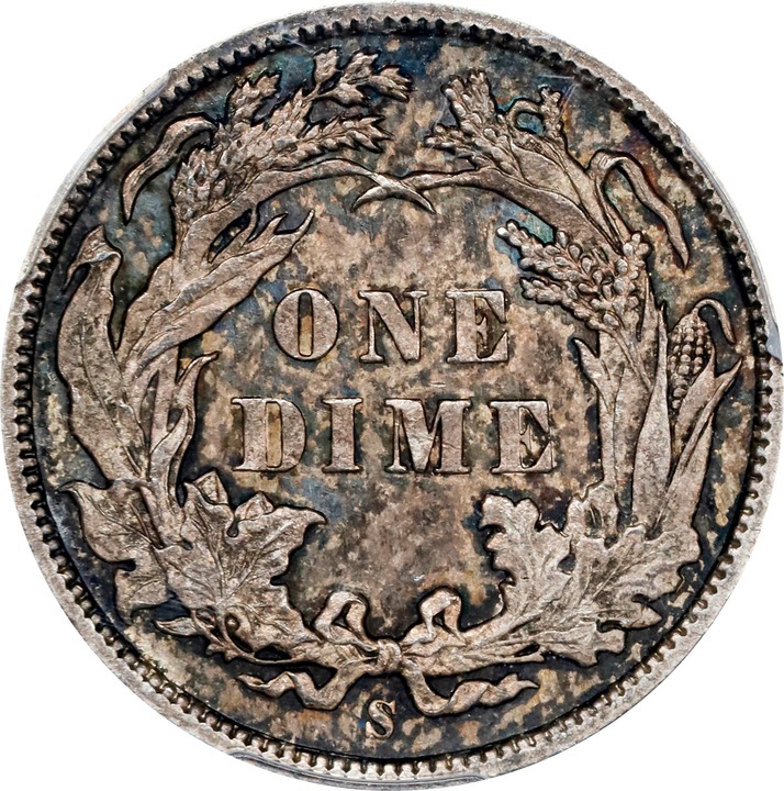 1887-S 10c MS62 thumbnail 2