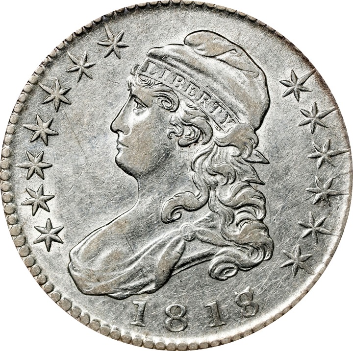 1818/7 50c Large 8, O-103 MS60 thumbnail 12