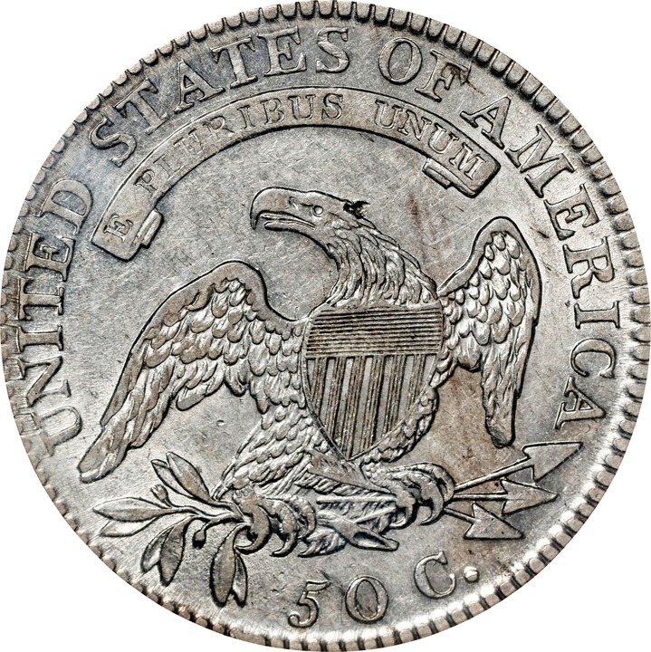 1818/7 50c Large 8, O-103 MS60 thumbnail 13