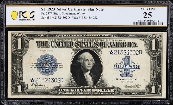 1923 $1  Star Replacement (Fr. 237*) thumbnail 14
