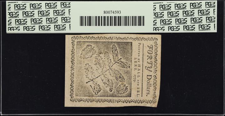 Jan 14, 1779 $40  Continental Congress (Fr. CC95) thumbnail 14