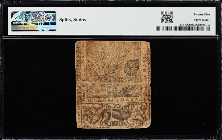 Jun 1, 1759 20s Delaware (Fr. DE68) thumbnail 19
