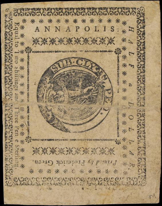 Dec 7, 1775 $1/2 Maryland (Fr. MD82) thumbnail 5