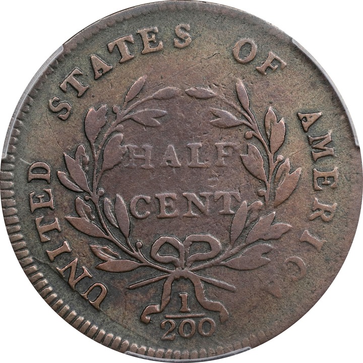 1797 1/2c Plain Edge, Centered Head MS BN G4 BN thumbnail 8
