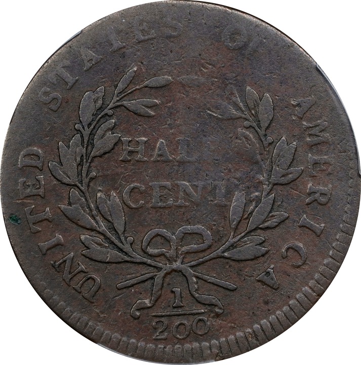 1797 1/2c Plain Edge, Centered Head MS BN G4 BN thumbnail 6