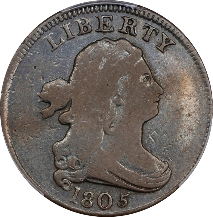 1805 1/2c Small 5, Stems MS BN thumbnail 4
