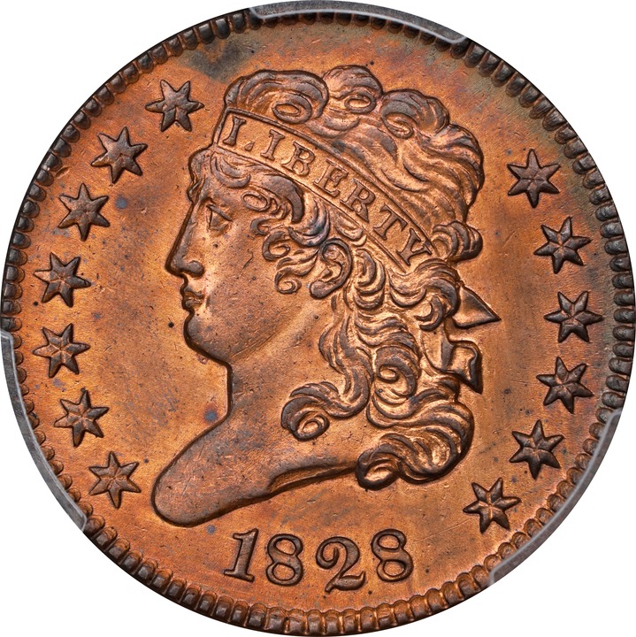1828 1/2c 13 Stars MS BN thumbnail 12