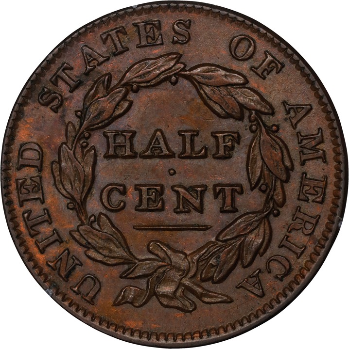 1835 1/2c MS BN MS63 BN thumbnail 2