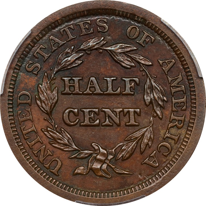 1850 1/2c MS BN VF25 BN thumbnail 17