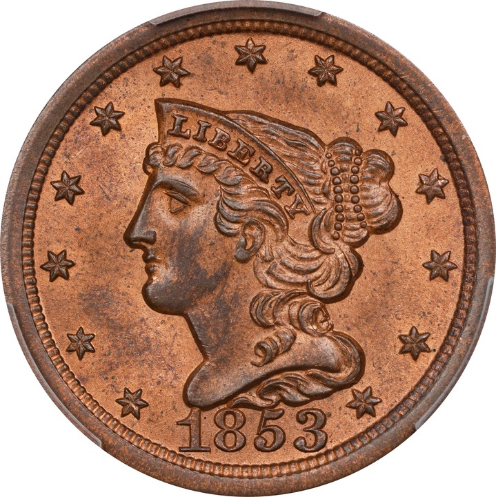 1853 1/2c MS RB thumbnail 2