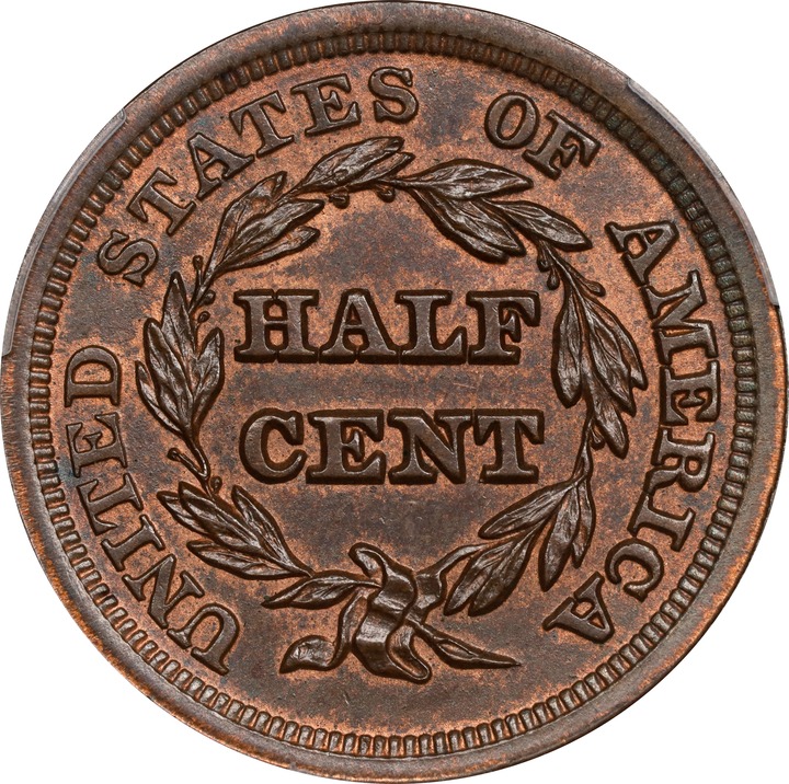 1853 1/2c MS RB thumbnail 11