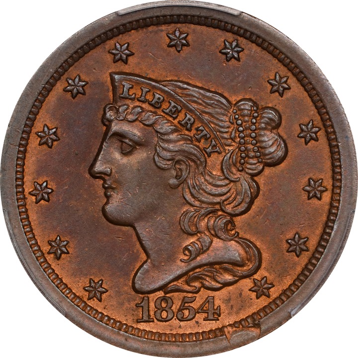 1854 1/2c MS RB thumbnail 7