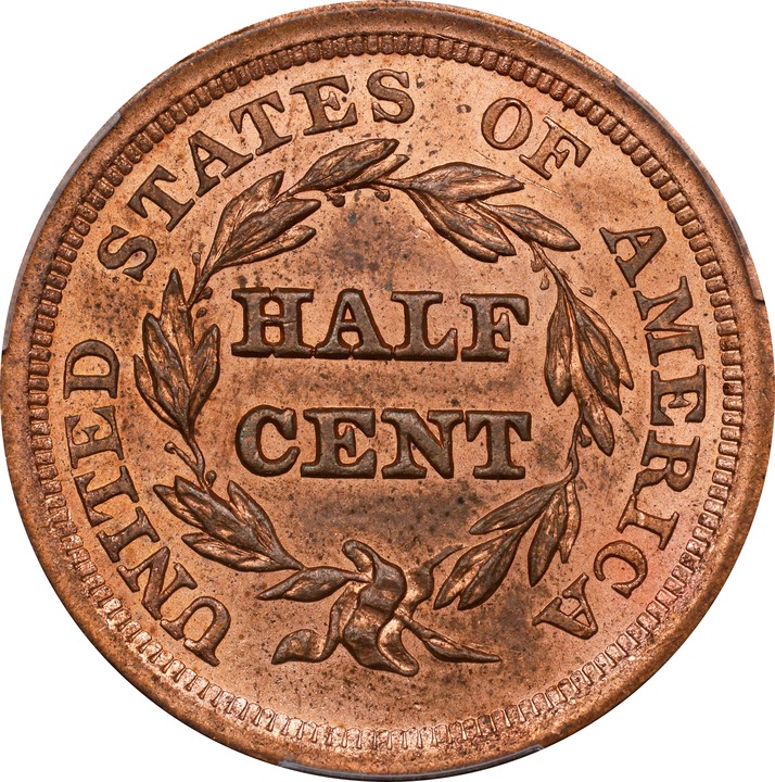 1856 1/2c MS RB thumbnail 4