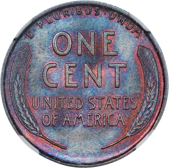 Lincoln Cent 1c Wheat Reverse, 1909-1958 MS BN [Type] MS67 BN thumbnail 2