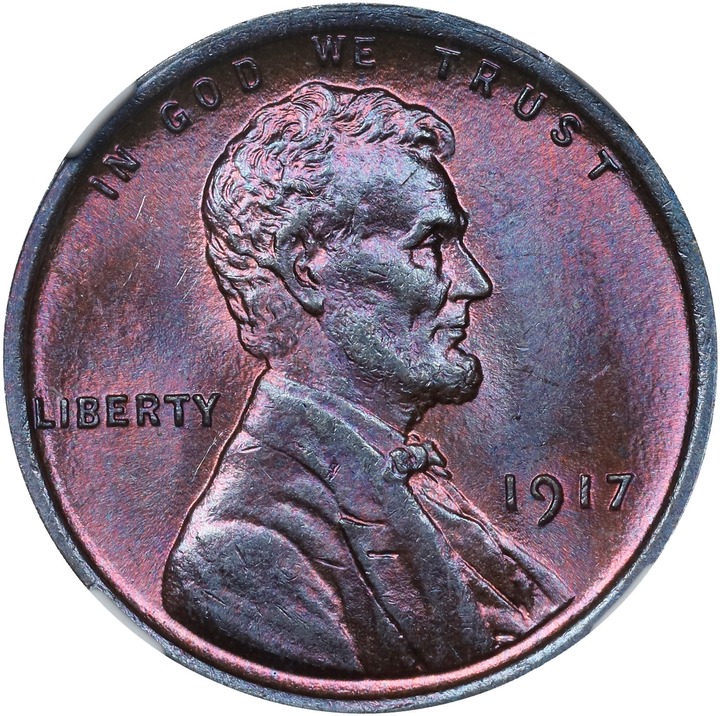 1917 1c MS RB MS65 RB CAC thumbnail 5