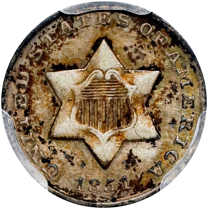 1851-O 3cS MS PL MS60 PL CAC thumbnail 23