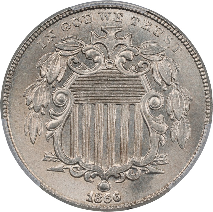 1866 5c Rays G4 thumbnail 5